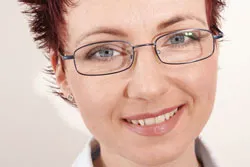 Woman smiling
